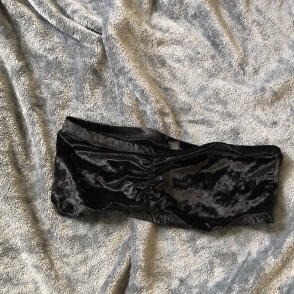 Velveteen Bandeau Top - Picture 2 of 6